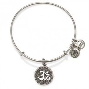 Alex and Ani OM Silver Bangle Bracelet with Box!